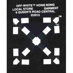 OW C/O VIRGIL 19SS Square Arrow Hongkong Limited Edition-black