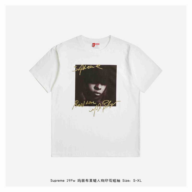 Supreme 19Fw Mary. J. Blige Tee- White