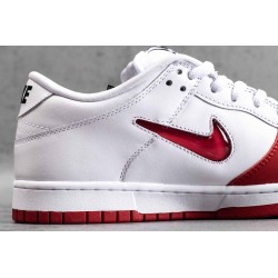 SB Dunk Low Supreme Jewel Swoosh Red