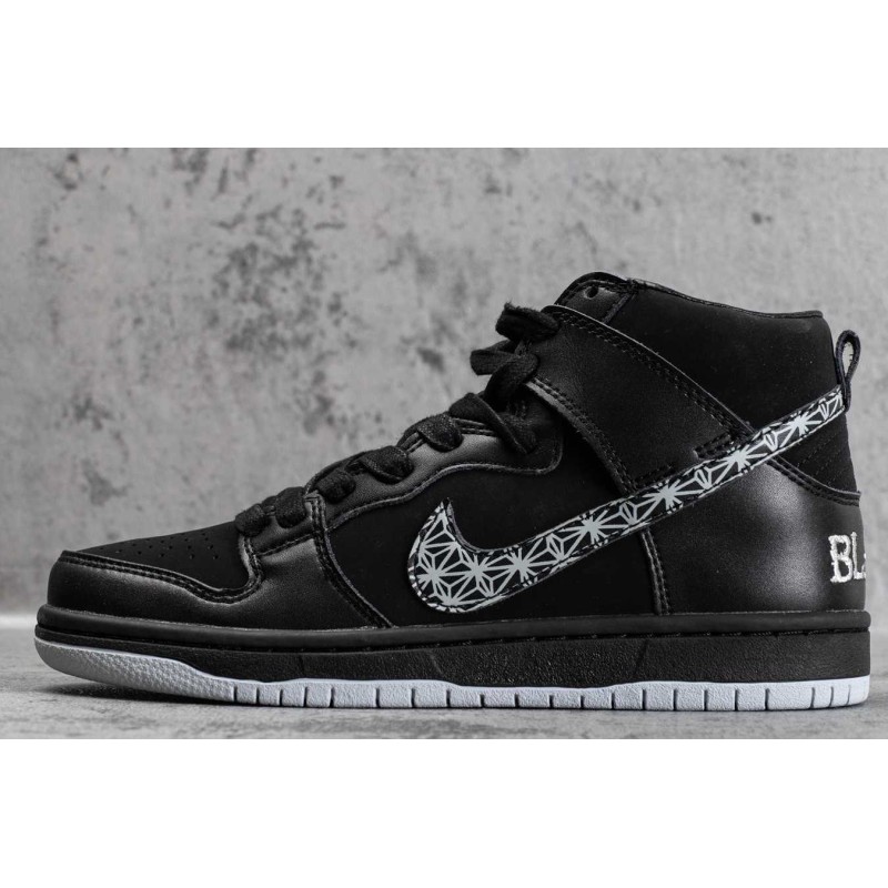 SB Dunk High Black Bar