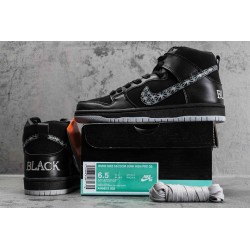 SB Dunk High Black Bar