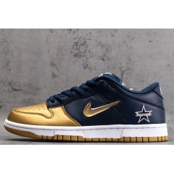 SB Dunk Low Supreme Jewel Swoosh Gold