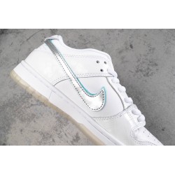 SB Dunk Low Diamond Supply Co White Diamond