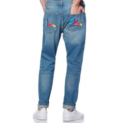 Evisu 20ss Gradient Seagull Printing Jeans