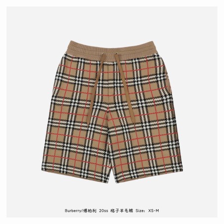 Burberry 20ss Classic Plaid Wool Shorts