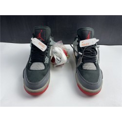 OFF-WHITE x Air Jordan 4 Bred