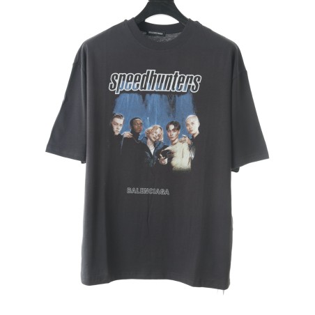 Balenciaga 20FW 24 hours news short sleeve T-shirt