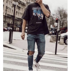 Balenciaga 20FW 24 hours news short sleeve T-shirt