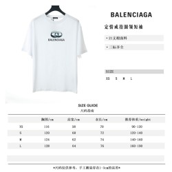 Balenciaga BLCG Love ring round neck short sleeve T-shirt