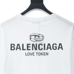 Balenciaga BLCG Love ring round neck short sleeve T-shirt