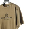 Balenciaga BLCG Crown Wheat Lock Button Print Short Sleeve T-shirt