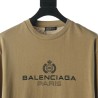 Balenciaga BLCG Crown Wheat Lock Button Print Short Sleeve T-shirt