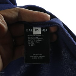 Balenciaga BLCG 20ss top model text patch short sleeves