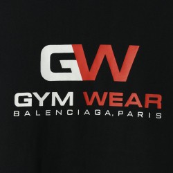 Balenciaga BLCG 21ss GW GYM WEAR letter print short sleeve