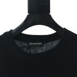 Balenciaga BLCG 20ss black back letter short sleeve