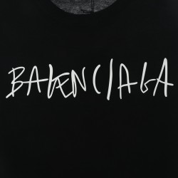 Balenciaga BLCG 20ss hand-painted logo logo printing short sleeve