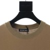 Balenciaga BLCG 20SS small logo wheat short sleeve T-shirt