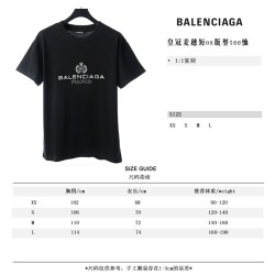 Balenciaga BLCG lock crown wheat ear short os version tee shirt