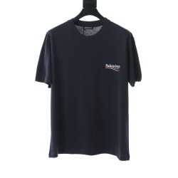 Balenciaga BLCG 20ss classic navy blue cola short sleeve