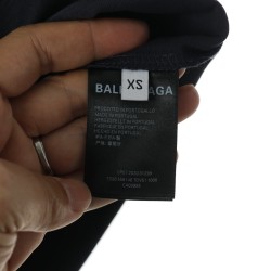 Balenciaga BLCG 20ss classic navy blue cola short sleeve