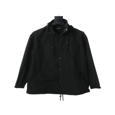 BLCG Logo Back Trench Coat Black