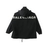 BLCG Logo Back Trench Coat Black