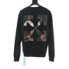 OFF WHITE Oil Painting Round Neck Sweater Black