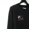 OFF WHITE Oil Painting Round Neck Sweater Black