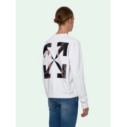 OFF WHITE Oil Painting Round Neck Sweater