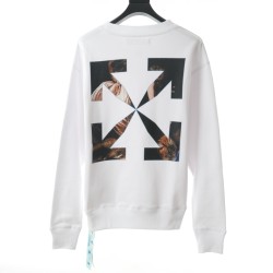 OFF WHITE Oil Painting Round Neck Sweater