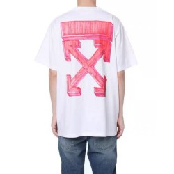 OFF WHITE 20FW Pink Arrow Short Sleeve T-Shirt