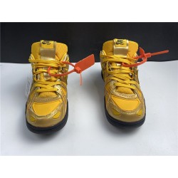 OFF-WHITE x Nike Air Rubber Dunk \"University Gold\"