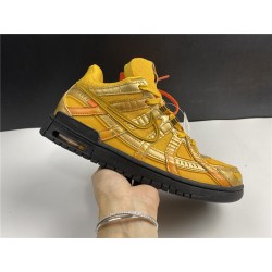 OFF-WHITE x Nike Air Rubber Dunk \"University Gold\"