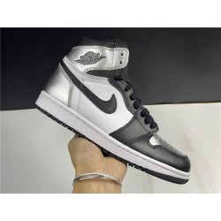 Air Jordan 1 High OG WMNS  Silver Toe CD0461-001)