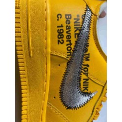 Off-White x Nike Air Force 1 “University Gold” DD1876-700