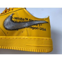 Off-White x Nike Air Force 1 “University Gold” DD1876-700