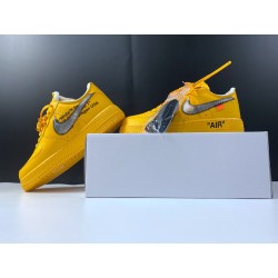 Off-White x Nike Air Force 1 “University Gold” DD1876-700