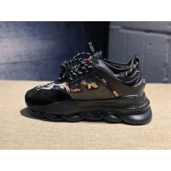 V*ERSACE CHAIN REACTION SNEAKERS BLACK