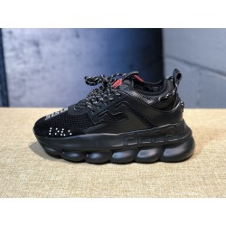 V*ERSACE CHAIN REACTION SNEAKERS BLACK&amp;RED