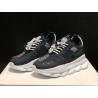 V*ERSACE CHAIN REACTION SNEAKERS BLACK&amp;WHITE&amp;BLUE&amp;RED