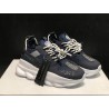 V*ERSACE CHAIN REACTION SNEAKERS BLACK&amp;WHITE&amp;BLUE&amp;RED