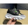 V*ERSACE CHAIN REACTION SNEAKERS BLACK&amp;WHITE&amp;GREEN