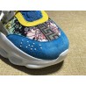 V*ERSACE CHAIN REACTION SNEAKERS BLUE&amp;WHITE&amp;YELLOW