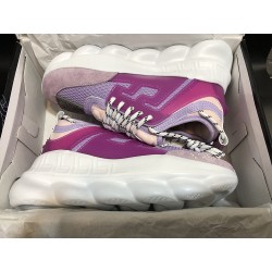 V*ERSACE CHAIN REACTION SNEAKERS PURPLE&amp;PINK&amp;WHITE