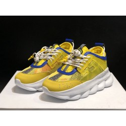 V*ERSACE CHAIN REACTION SNEAKERS YELLOW