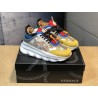 V*ERSACE CHAIN REACTION SNEAKERS RED&amp;WHITE&amp;YELLOW&amp;GREY&amp;BLUE