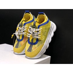 V*ERSACE CHAIN REACTION SNEAKERS YELLOW