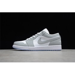 JORDAN 1 LOW WHITE/WOLF GREY